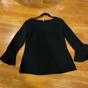 Sail to Sable black 3/4 sleeve blouse size Medium